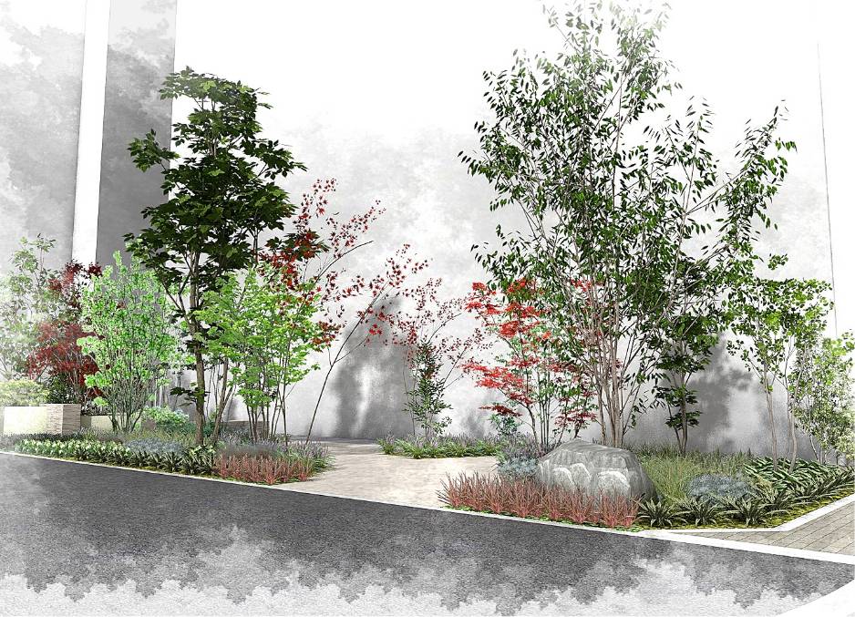 葵ビル植栽計画図